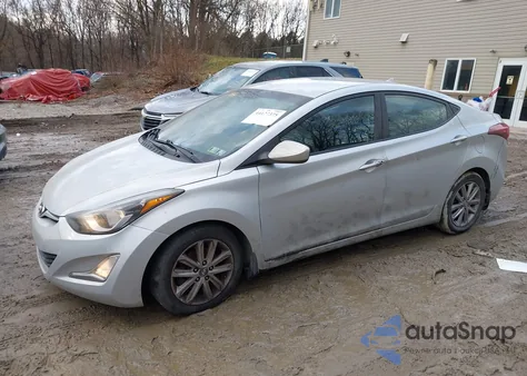 2015 Hyundai Elantra Se из США, поврежденный, VIN 5NPDH4AE6FH638275